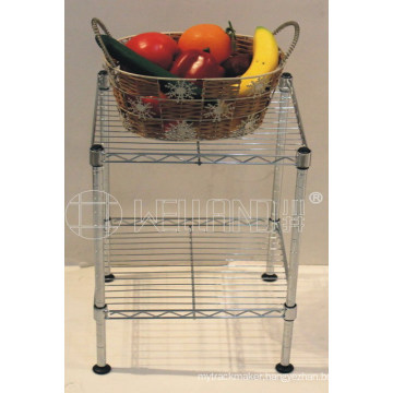 Adjustable Chrome Mini Metal Kitchen Wire Rack Shelf (LD453060C2C)